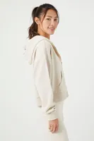 Women's Active Fleece Zip-Up Hoodie in Birch Medium