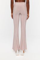 Women's Glitter Split-Hem Pants in Dusty Pink Small