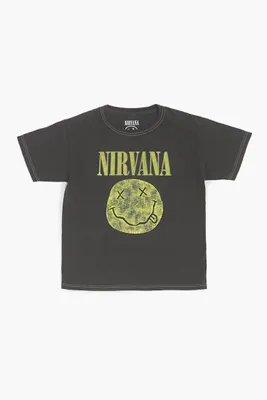 Kids Nirvana T-Shirt (Girls + Boys) in Grey, 5/6