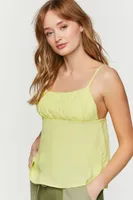 Women's Shirred-Bust Flowy Cami Citrus