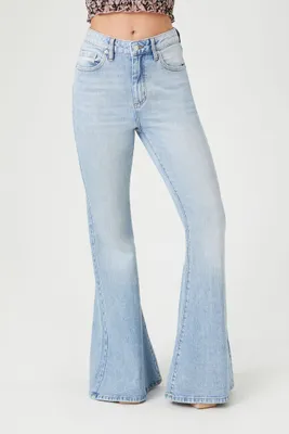 Women's Flare High-Rise Jeans in Light Denim, 29