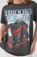 Women's Brooks & Dunn Graphic T-Shirt Charcoal,