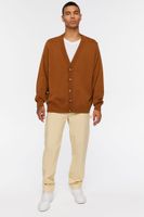 Men Drop-Sleeve Cardigan Sweater
