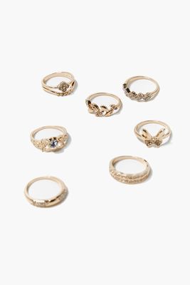 Women's Butterfly Ring Set in Gold, 7