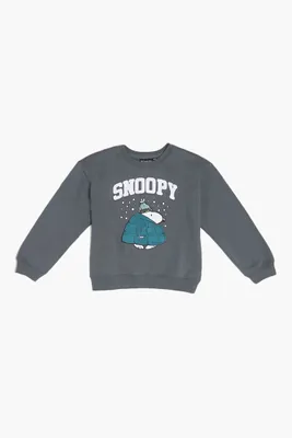 Kids Snoopy Pullover (Girls + Boys) in Charcoal, 9/10