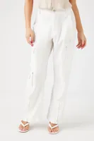 Women's Wide-Leg Cargo Pants in Vanilla Medium