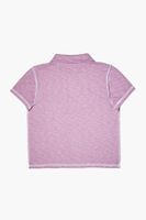 Girls Button-Front Shirt (Kids) in Lavender, 5/6