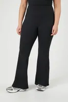 Forever 21 Women's Active Flare Leggings in Black, 1X