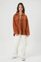 Women's Corduroy Drop-Shoulder Shacket