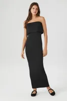 Women's Flounce Midi Tube Dress