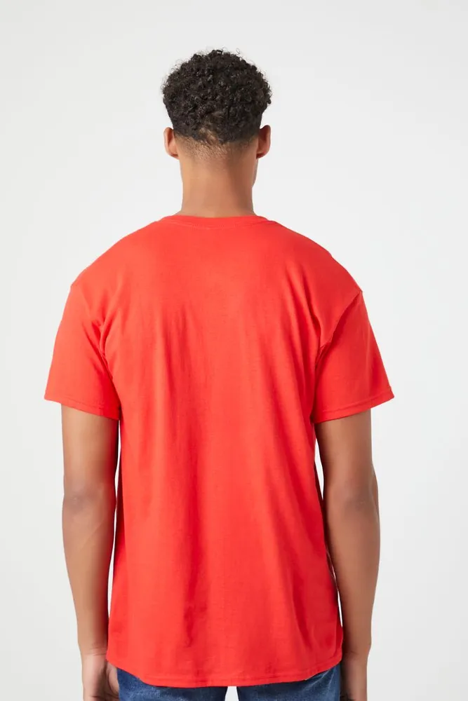 Men Corvette Graphic Tee in Red Small