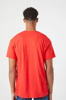 Men Corvette Graphic Tee in Red Small