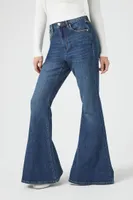 Women's Flare High-Rise Jeans Dark Denim,