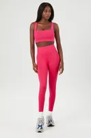 Women's Active Seamless High-Rise Leggings Hibiscus