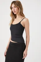 Women's Asymmetrical-Hem Cami in Black Small