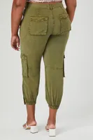 Women's Cargo Ankle Joggers in Cypress , 1X