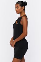 Women's Cutout Bodycon Mini Dress Black