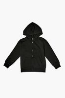 Kids Zip-Up Hoodie (Girls + Boys) in Black, 5/6