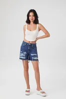 Women's Curved-Hem Cropped Tank Top