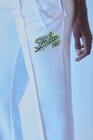 Women's FUBU Embroidered Mesh Pants in White Medium