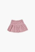 Girls Lace Drop-Waist Skirt (Kids) in Mauve, 13/14