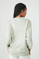 Women's Lace Los Angeles Drop-Sleeve Pullover in Sage, XS