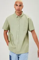 Men Pocket Button-Front Shirt XL