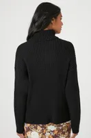 Women's Ribbed Knit Turtleneck Sweater