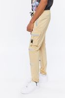 Men Cargo Pocket Utility Pants in Khaki Large