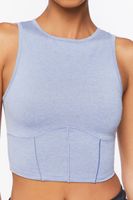 Women's Active Cropped Tank Top Blue