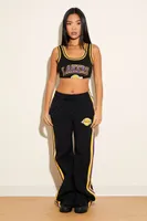 Women's Los Angeles Lakers Crop Top in Black Large