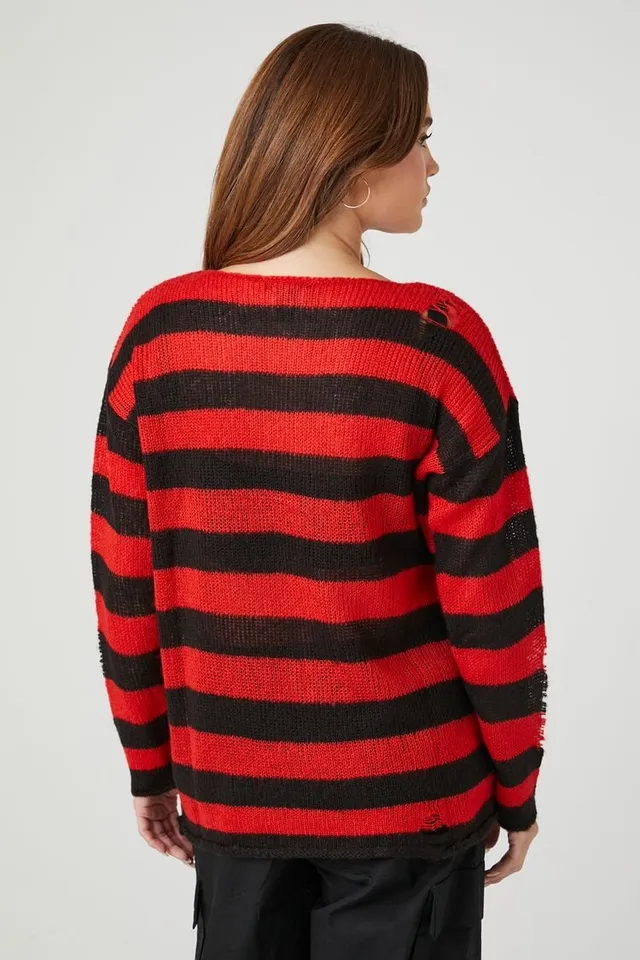 John Galt Black & White Striped Brianna Sweater