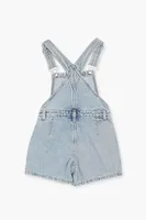 Girls Denim Overall Skort (Kids) in Light Denim, 13/14