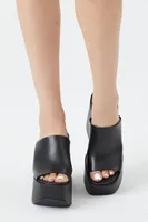 Women's Faux Leather Platform Wedges