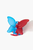 Colorblock Butterfly Hair Clip in Red/Blue