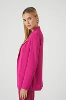 Women's Open-Front Blazer in Pink Medium