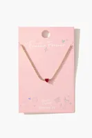 Women's Frasier Sterling Faux Gem Choker Necklace in Pink/Clear