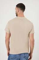 Men Trojans Graphic Tee in Taupe, XXL