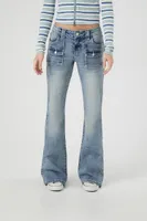 Women's High-Rise Flare Jeans in Medium Denim, 26