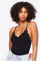 Women's Seamless Ribbed Racerback Bodysuit Small