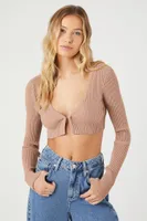 Women's Cropped Cardigan Sweater