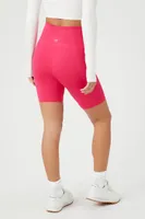 Women's Active Seamless High-Rise Biker Shorts in Hibiscus Medium