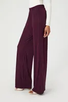 Women's Metallic Wide-Leg Pants