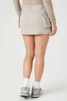 Women's Patch Pocket A-Line Mini Skirt