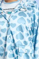 Women's Hello Kitty Rain Jacket Light Blue,