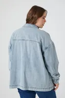 Women's Denim Trucker Jacket , 3X