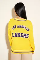 Women's Los Angeles Lakers Patch Sweater Yellow/Purple