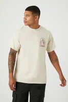 Men Fiesta De La Virgen Graphic Tee in Taupe, XXL