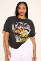 Women's Los Angeles Lakers Graphic T-Shirt Black,