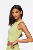 Women's Thermal Lounge Tank Top in Herbal Green Medium